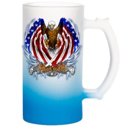 Sublimation 16oz Gradient Frosted Glass Beer Mug Blue (GBDC16B) per 2 p/c $15.99 Sublimation 16oz Gradient Frosted Glass Beer Mug Blue (GBDC16B) per 2 p/c $15.99