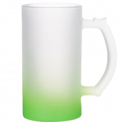 Sublimation 16oz Gradient Frosted Glass Beer Mug Green (GBDC16G) per 2 p/c $15.99 Sublimation 16oz Gradient Frosted Glass Beer Mug Green (GBDC16G) per 2 p/c $15.99