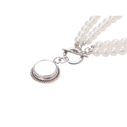 Fashion Noosa Necklace Pearl Sublimation Blank NAN09 Fashion Noosa Necklace Pearl Sublimation Blank NAN09